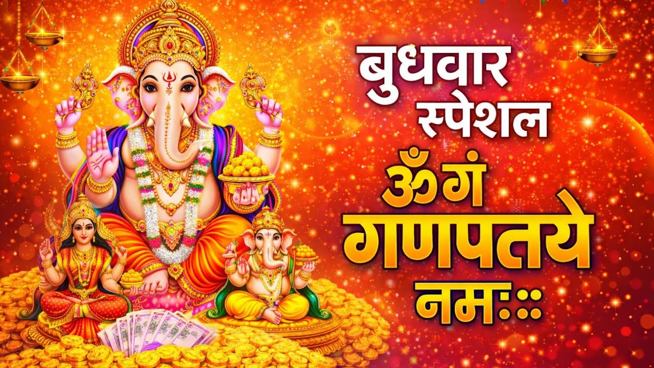 बुधवार स्पेशल | ॐ गं गणपतये नमः | Ganesh Mantra | बुधवार के शुभ भजन | Lord Ganesha Bhajan