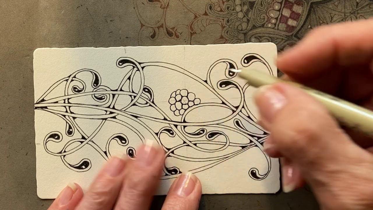 Пакет проектов Zentangle № 11 — День 4