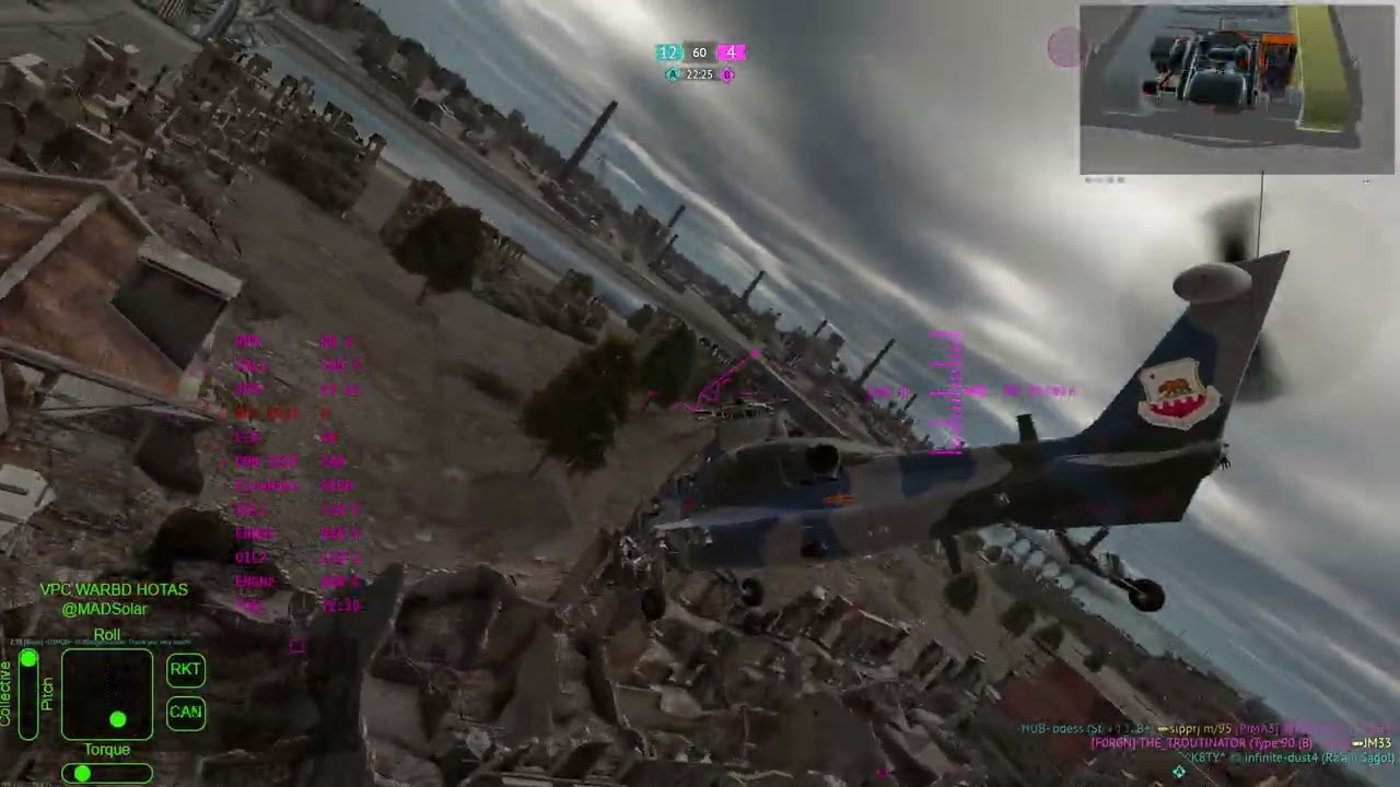 War Thunder: Z-10 Unguided Rocket Trench Run and Cleanup | HOTAS TrackIR Gameplay