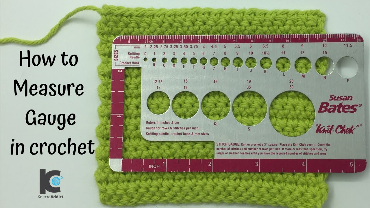 How to Measure gauge in crochet