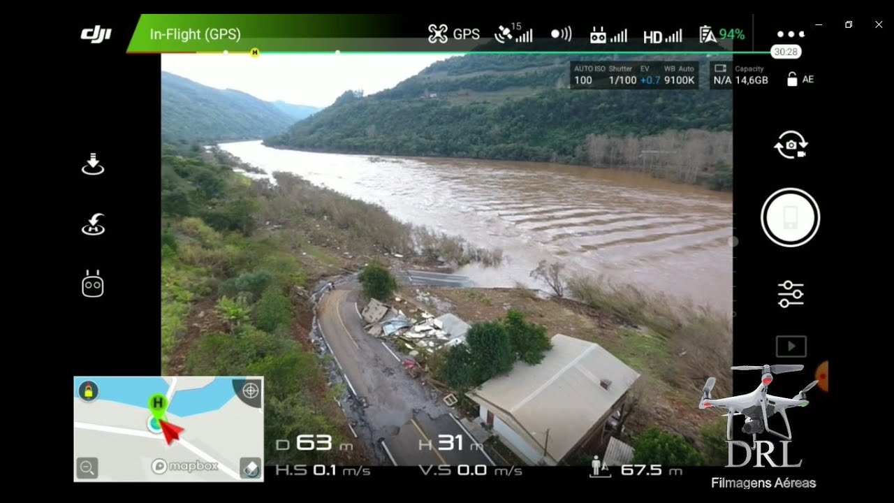 Ponte Cotipora coberta por rio das antas