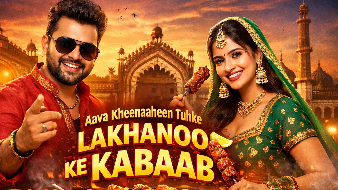 आव खींआहीं तुहके लखनऊ के कबाब #lucknowsong #kebab #newsong #bhojpuri #trending #food #foodsongs