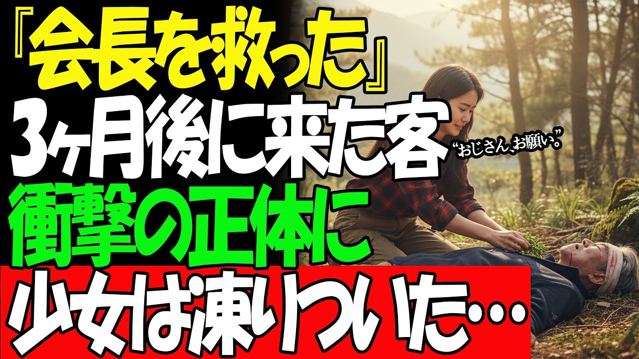 崖から落ちた会長を救った山奥の少女、3ヶ月後に訪れた客の正体 シニアドラマ #スカッとする話 #大逆転 #因果応報 #神対応 #実話