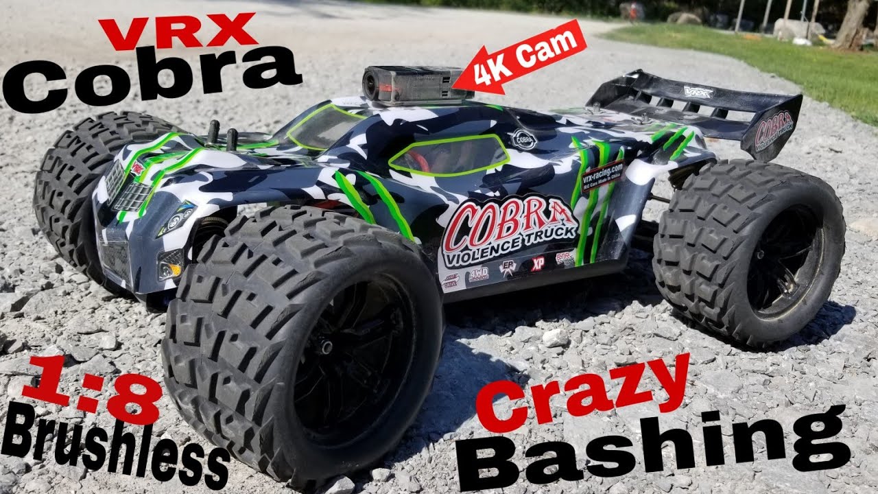 VRX Racing Cobra - Crazy Off Road Bashing!! Brushless 1:8 Truggy 👍🏽
