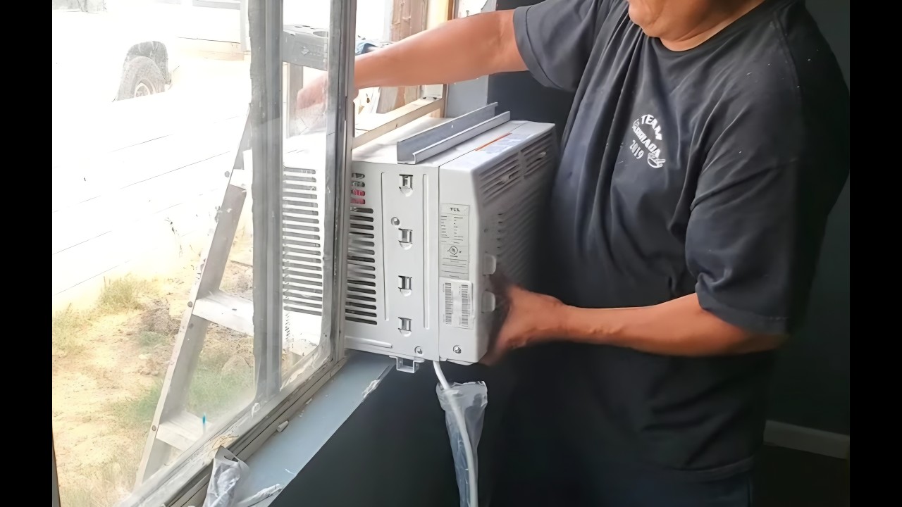 How to install window A/C on a sliding window DIY