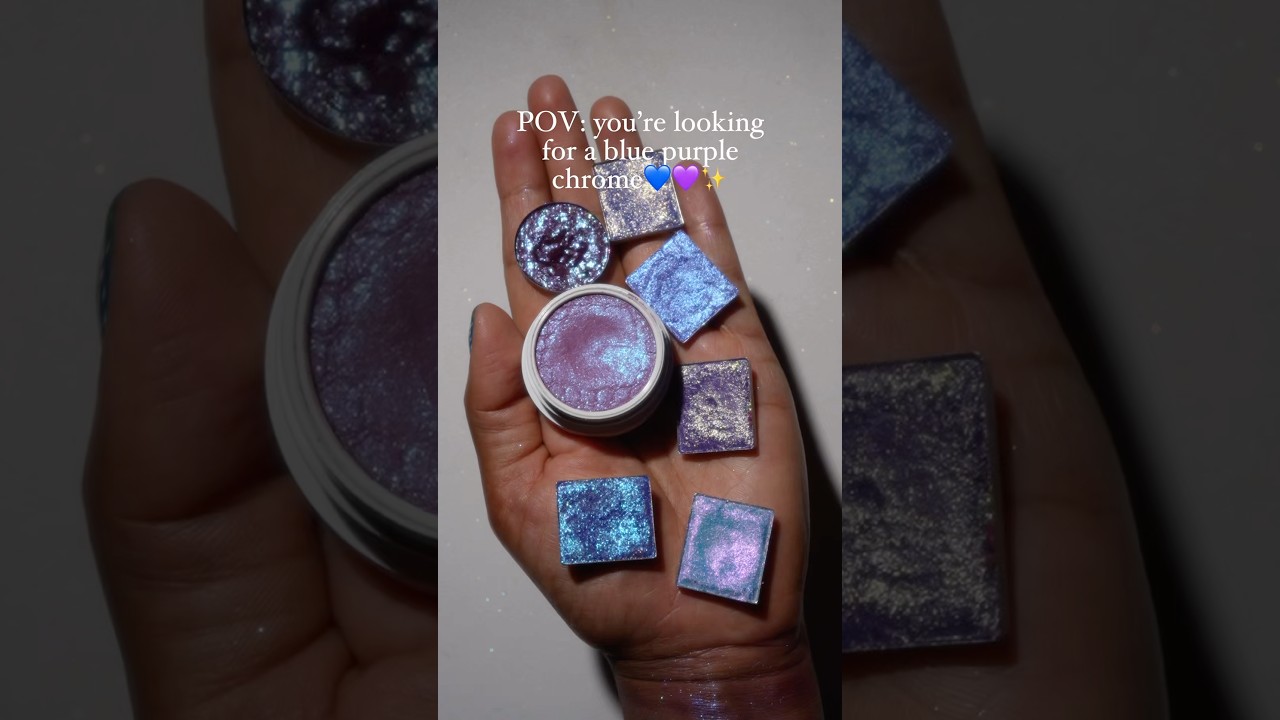 POV: you&rsquo;re looking for a blue purple chrome shadow💙💜✨