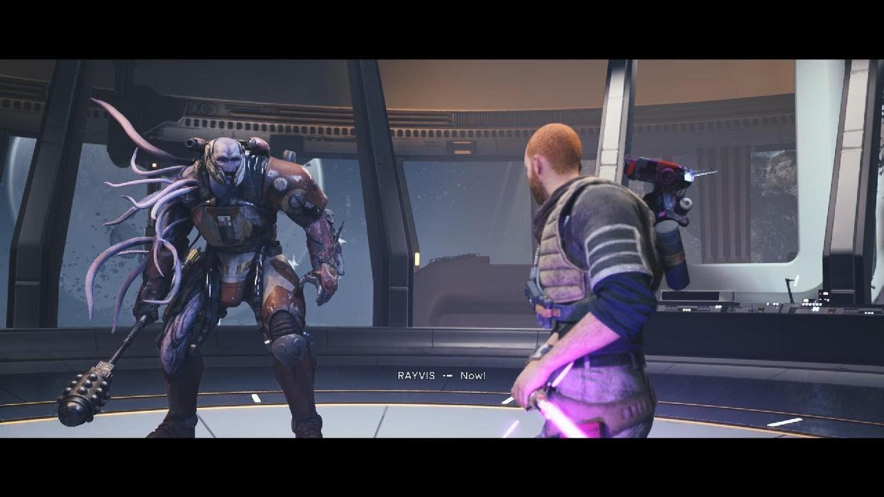 He deserved that warriors death - Jedi Survivor - Rayvis Boss fight - Jedi Grand Master difficulty