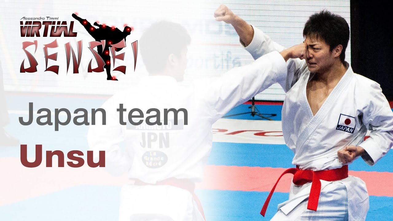 Japan male team - Kata Unsu + bunkai - Final 21st WKF World Karate Championships Paris Bercy 2012