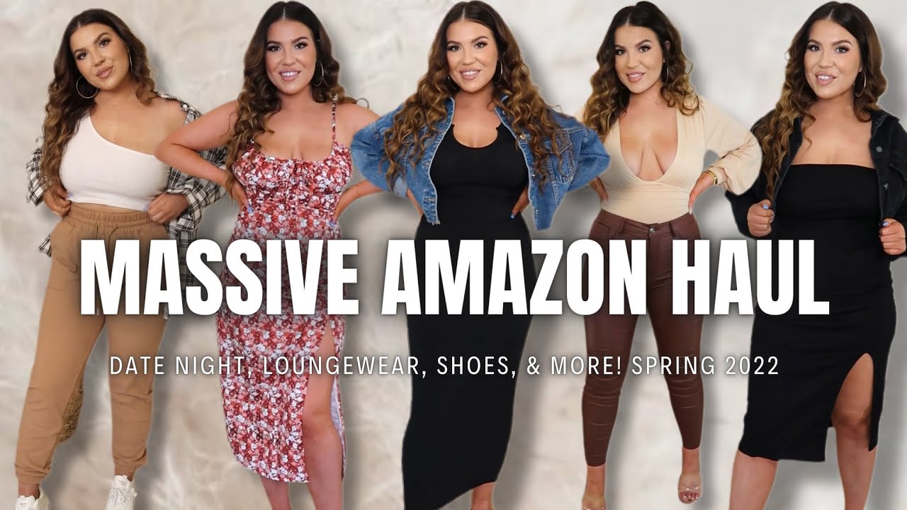 MASSIVE Amazon Clothing Haul 2022 (Date Outfits, Dresses, Shoes, Loungewear, & More!) | Liz Thul