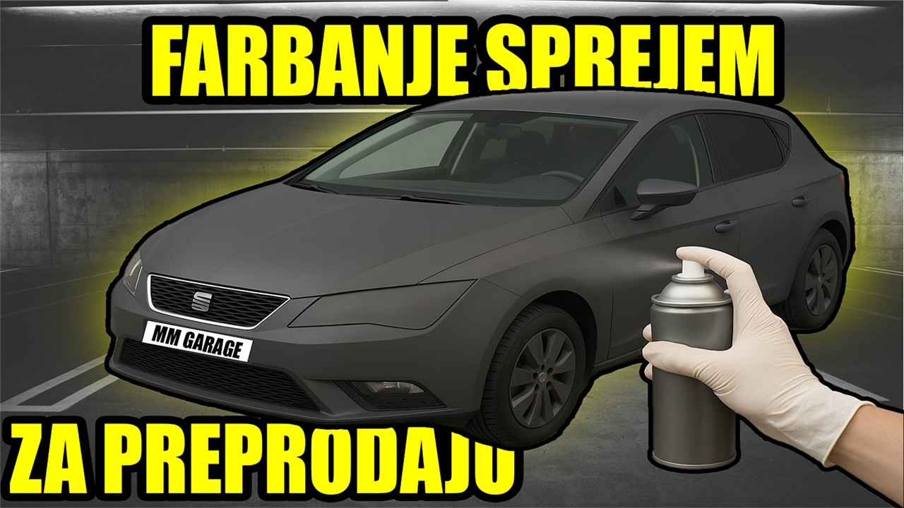 NEĆEŠ VEROVATI: Ovako Sam Auto Ofarbao Sprejem Kod Kuće (Profesionalan Izgled!)