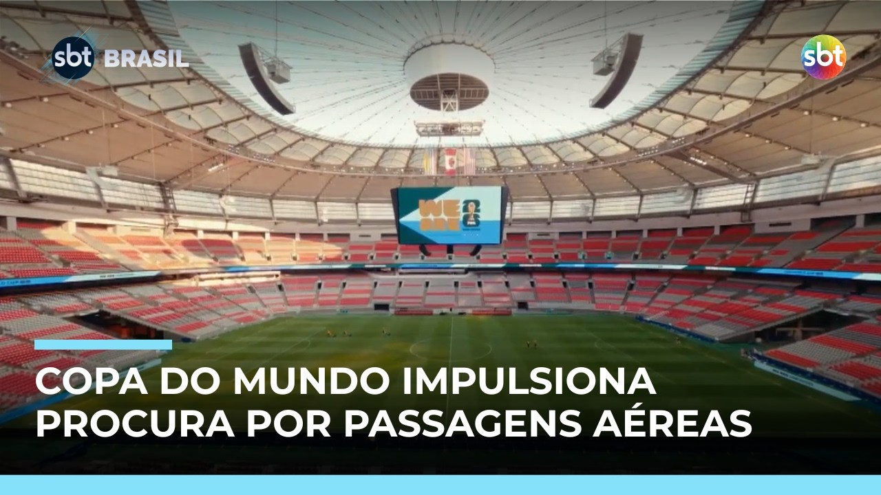 Copa do mundo impulsiona buscas por passagens aéreas para EUA, México e Canadá | #SBTBrasil