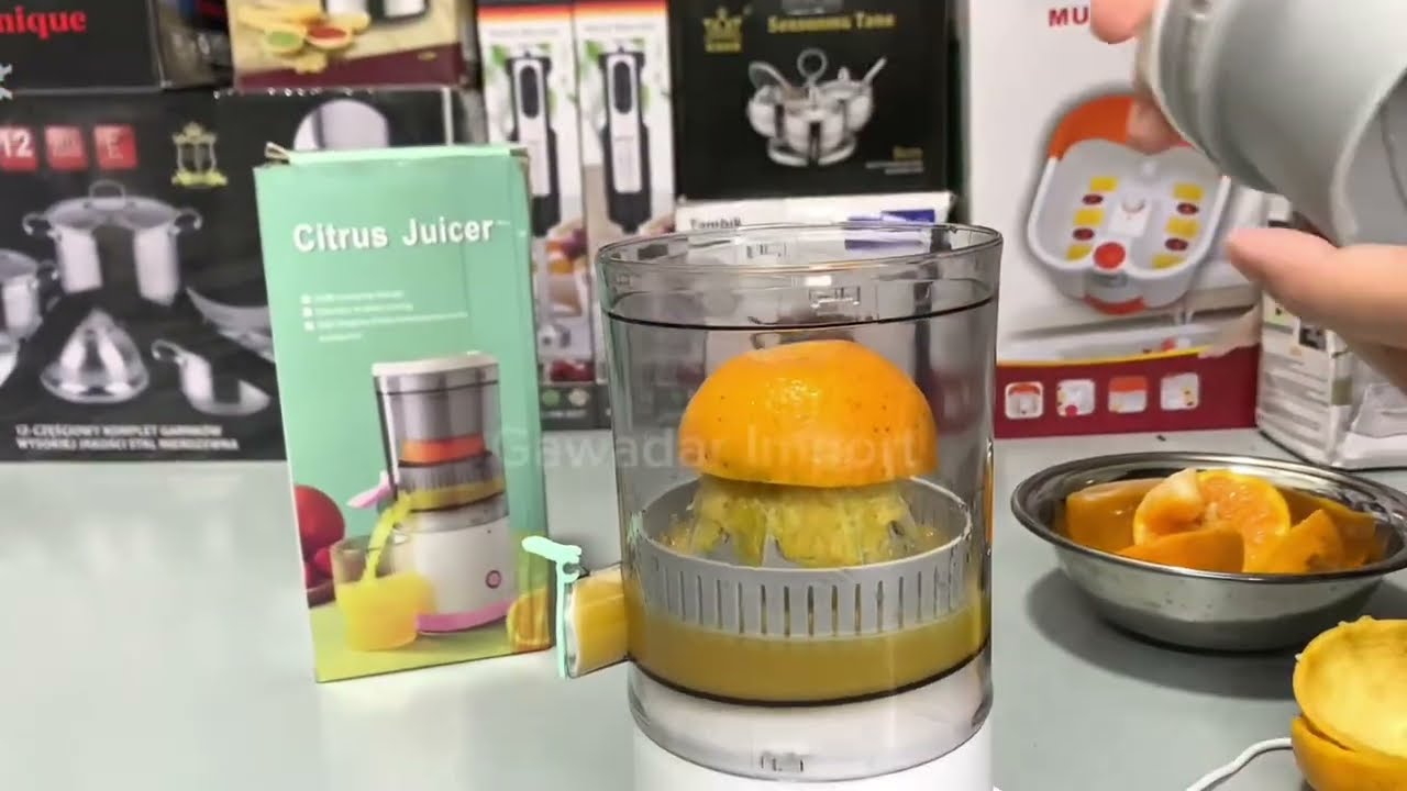 Electric Portable Citrus Juicer Review | No-Mess Orange Juice in Seconds!