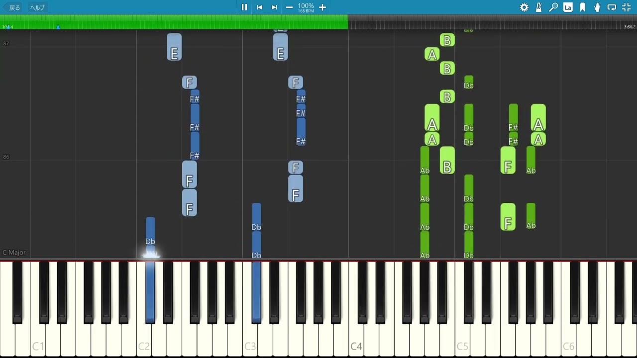 [ピアノ]ノウナイディスコ / r-906 ピアノソロ[Synthesia]