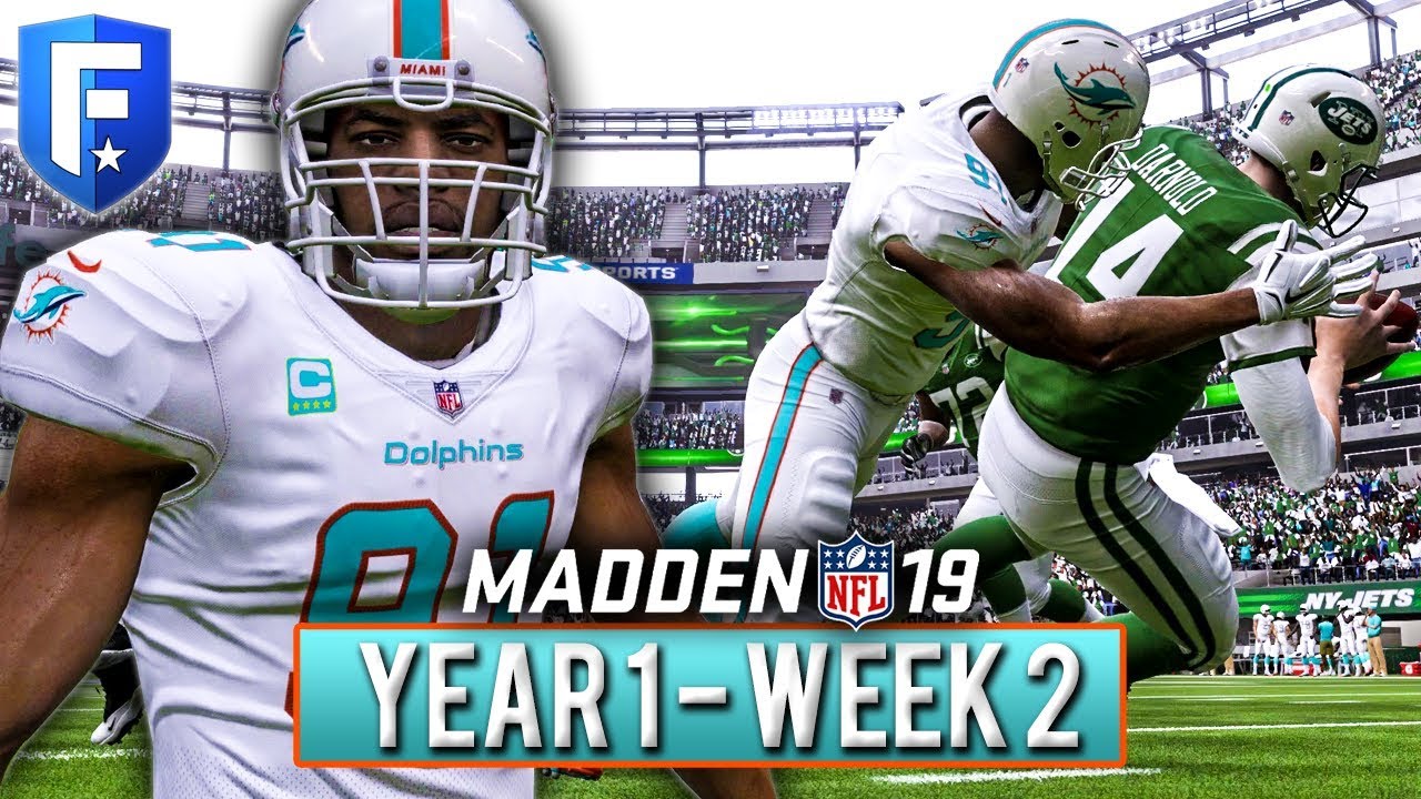 Madden 19 Dolphins Franchise Year 1 - Week 2 @ NY Jets | Ep.3