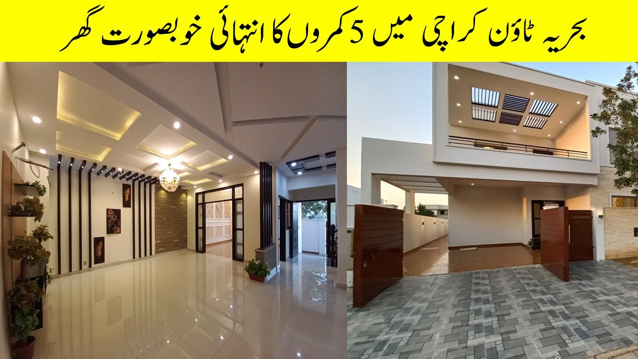 272 Sq.Yd Beautiful Brand New House For Sale In Bahria Town Karachi