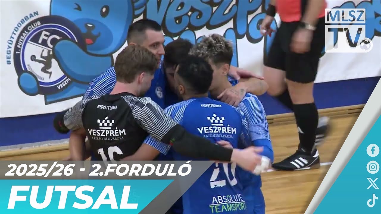 Vehir.hu Futsal Veszprém – PTE-PEAC | 4-0 | Férfi Futsal NB I | 2. forduló | MLSZTV