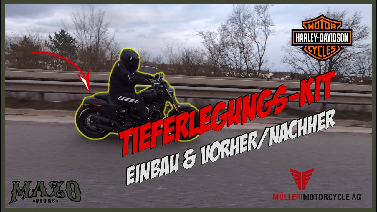 JETZT GEHTS TIEF RUNTER | Tieferlegungs-Kit für Milwaukee 8 | Harley Davidson Fat Bob 107ci