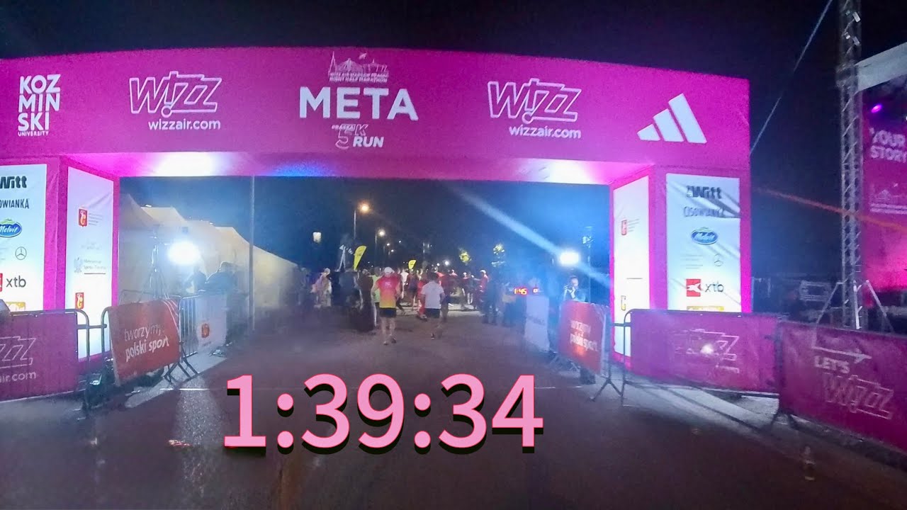 10 Wizz Air Warsaw Praski Night Half Maraton - na luziku na komforcie 👌🔥