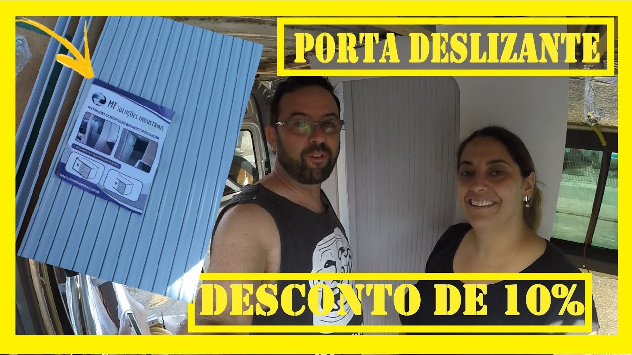 Porta deslizante para banheiro de Motorhome - Ep. 27