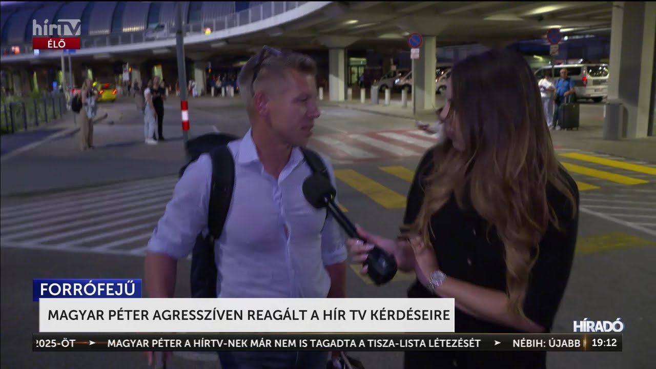 Magyar Péter agresszíven reagált a HírTV kérdéseire