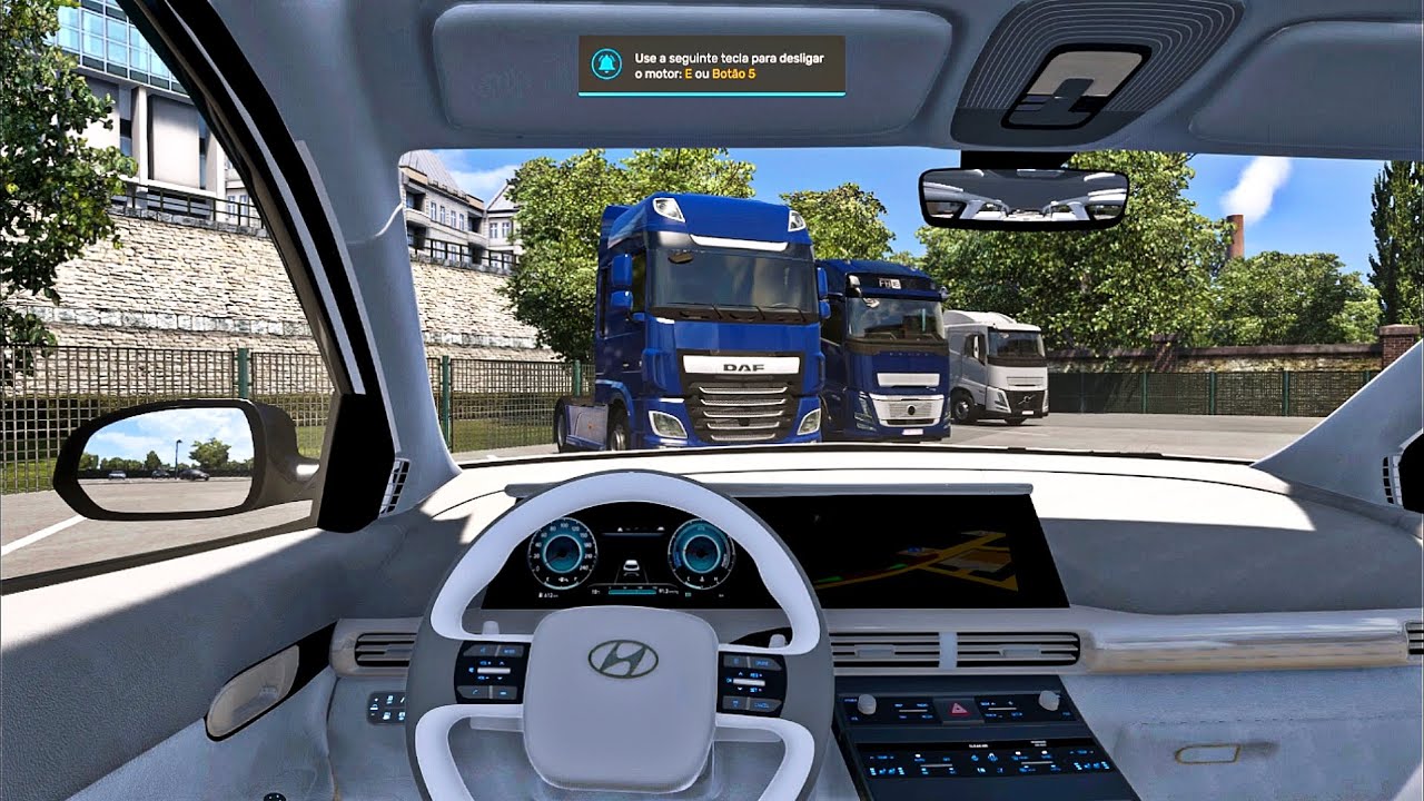 Testando um Hyundai no Euro Truck Simulator 2! Ficou Muito Realista 