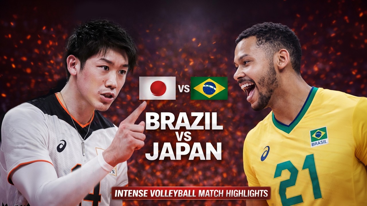Japan vs Brazil Epic Volleyball Battle Highlights