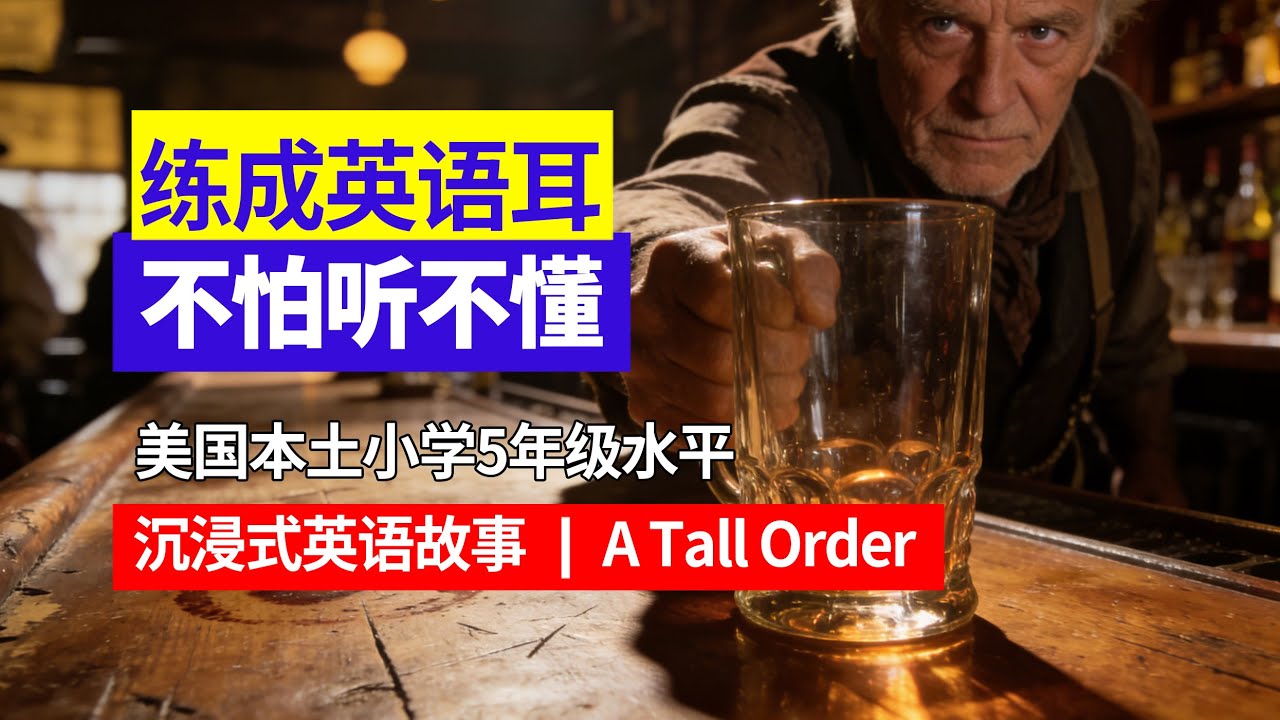 美国小学5年级水平｜沉浸式跟读｜用母语法自然形成英语耳｜从适合你的难度开始 大量反复听｜A Tall Order#英语口语 #英语听力 #日常英语 #母语学习法 #英语故事