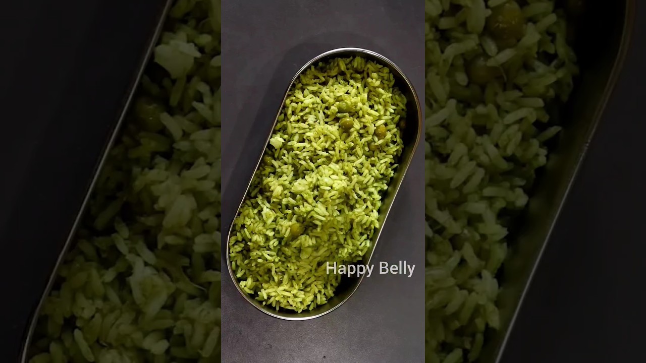 green rice | green rice recipe| lunchbox recipes | breakfast recipes | shorts | youtube shorts