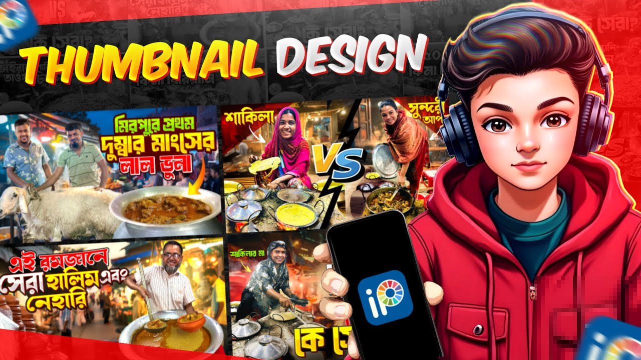 Thumbnail Mastery! মোবাইল দিয়ে Pro-Level ইউটিউব থাম্বনেইল ডিজাইন করুন 2025।