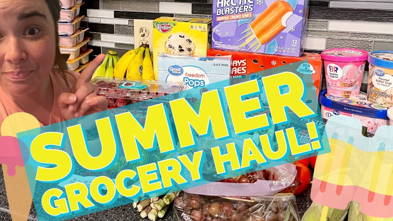 FRUGAL FUN GROCERY HAUL * MEAL PLAN FOR SUMMER ☀️