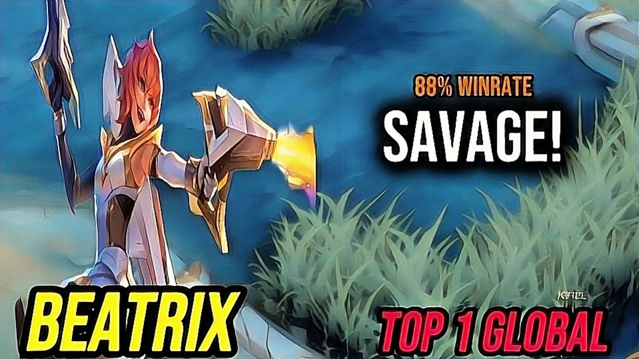 Gameplay Beatrix Savage, 88% Win Rate Domination [ Top 1 Global Beatrix ] Mobile Legends
