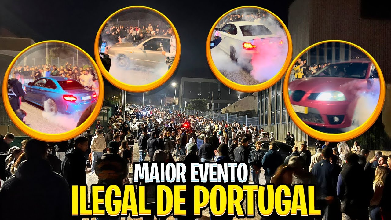 FUI AO MAIOR EVENTO ILEGAL DE PORTUGAL !! POLICIA APARECEU ! | DIDITV