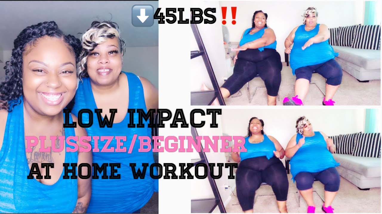 LOW IMPACT PLUS SIZE/BEGINNER AT HOME WORKOUT(CHAIR EXERCISES INCLUDED)