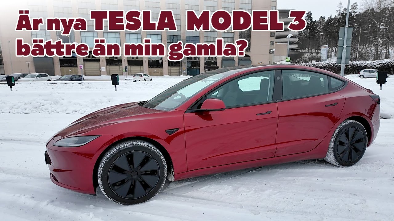 Första resan i nya Tesla Model 3 (2024 Highland)