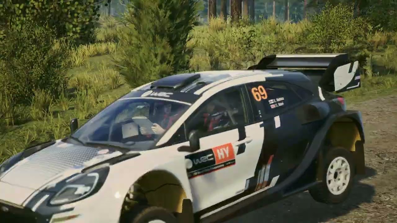 Let's drive EA WRC Ford Puma Rally 1 Hybrid ´23 at Leustu Finland.
