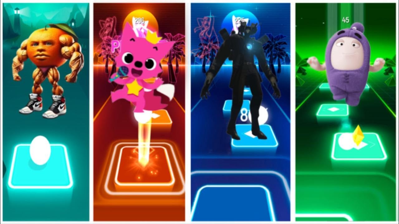 Udin Din Din Dun 🆚 Pinkfong 🆚 Cameraman 🆚 ODDBODS / Who is Best?
