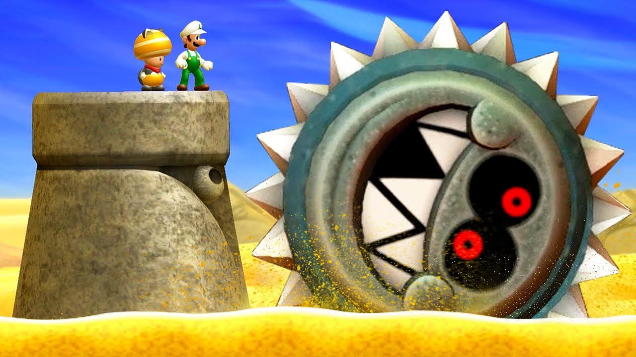 New Super Luigi U Co-Op Walkthrough - World 2 - Layer-Cake Desert (2 Player)