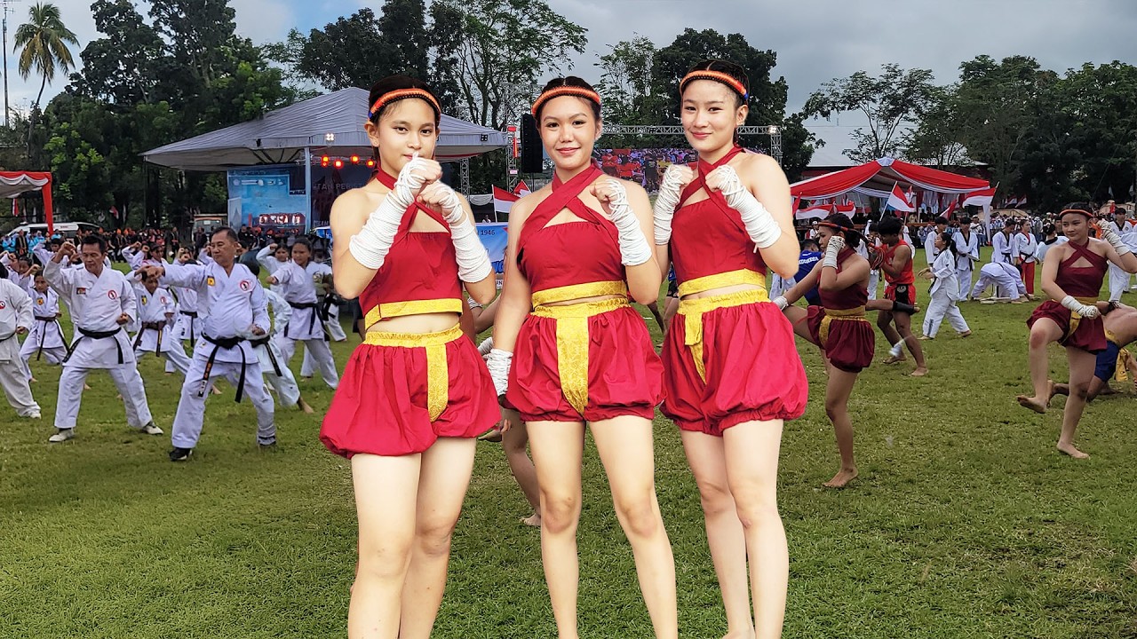Atraksi Muaythai, Karate, Taekwondo, Wushu pada Upacara Peringatan Peristiwa Merah Putih 14 Feb 2026