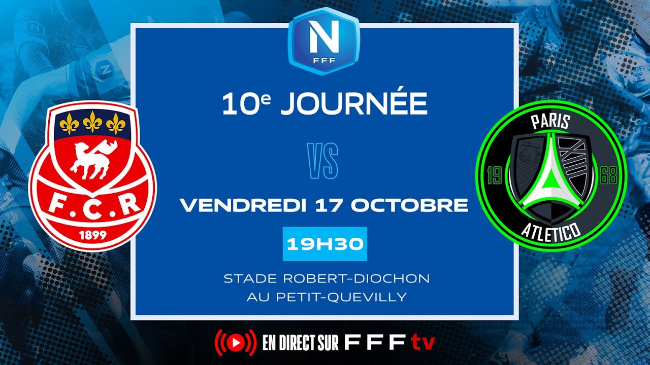 J10 I FC Rouen 1899 vs Paris 13 Atletico en replay I National FFF 2025-2026