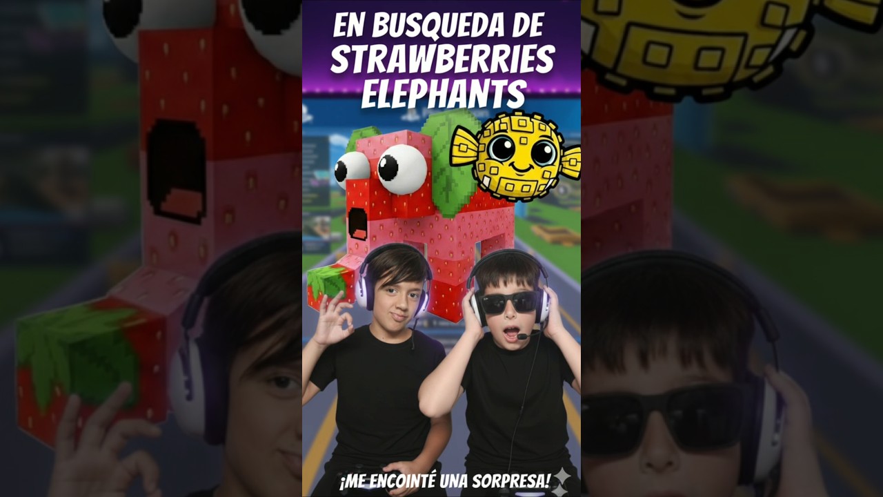 ¡Roblox: En búsqueda de Elefantes de Fresa, me encontré otra sorpresa🍓🐘✨ 