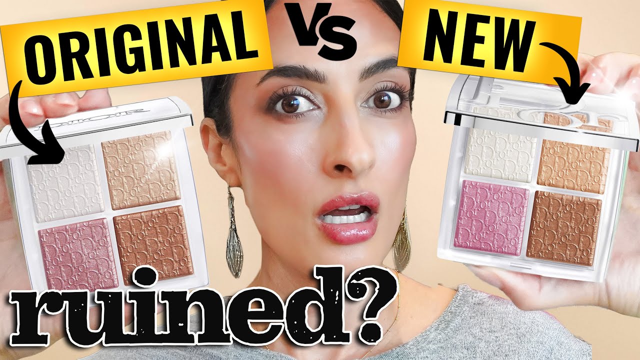 Dior Backstage Glow Face Palette Reformulated – Old vs. New on My Face + Swatches - 001 Universal