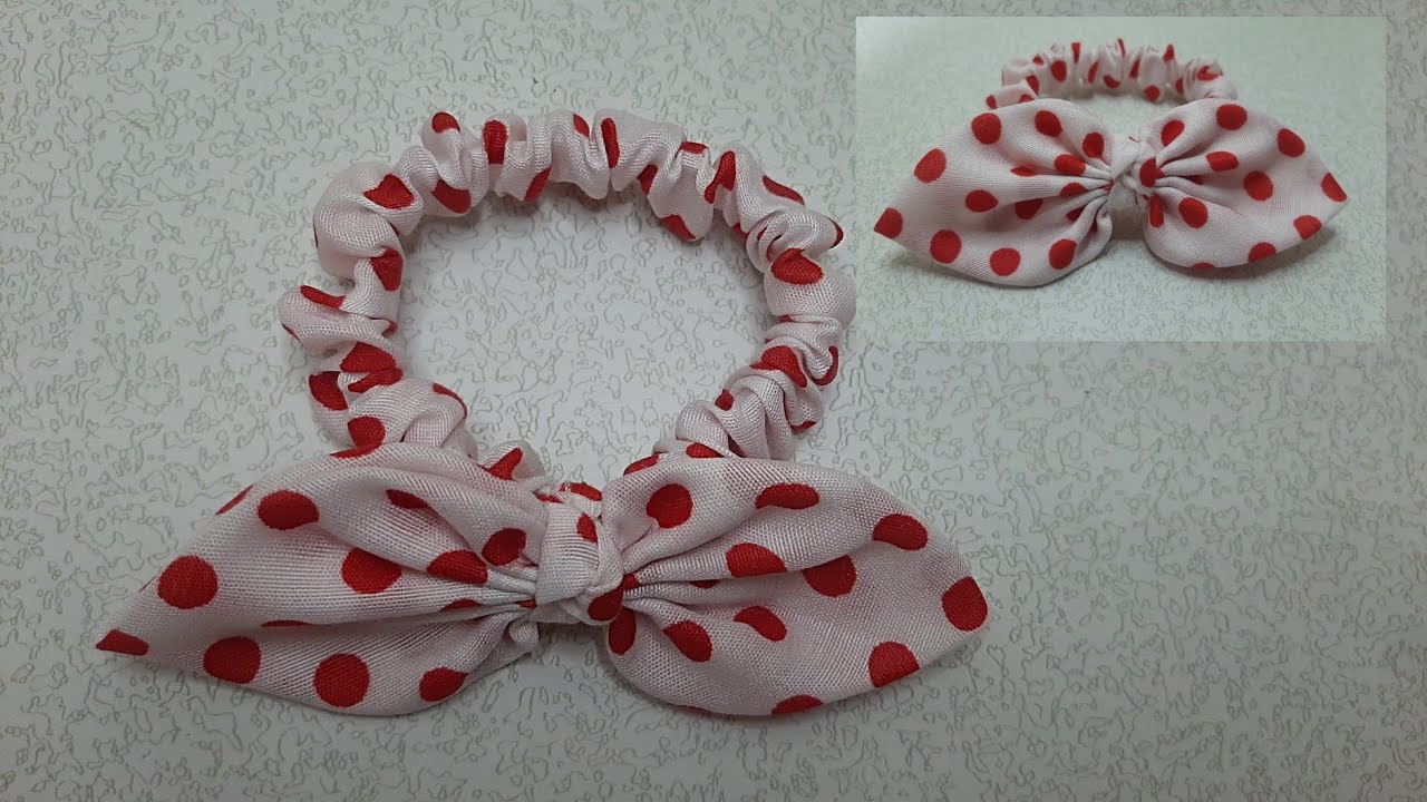 DIY coletero con lazo/ DIY bow scrunchie
