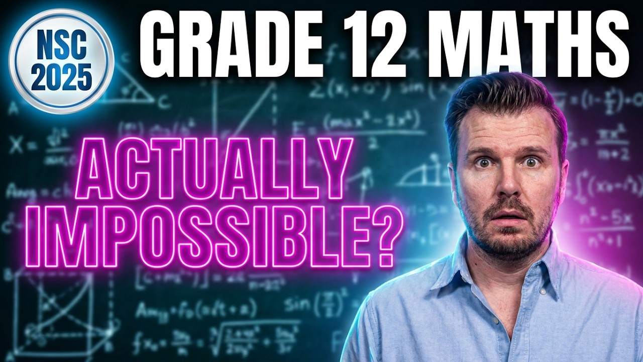 Grade 12 Maths Paper 1 -  Was This Question Impossible? (NSC 2025 Paper 1)