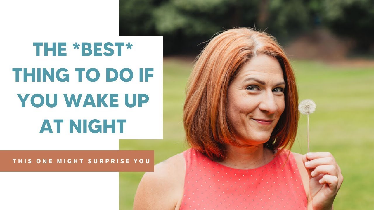 What should you do if you wake up for no reason at the same time every night?