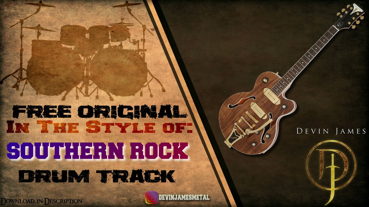Southern Rock Styled Free Original Drum Track - 90 BPM (FREE WAV & MIDI DOWNLOAD)