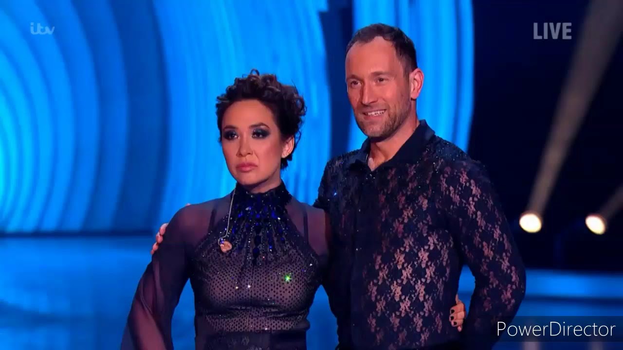 Myleene Klass and Łukasz Różycki skating in Dancing on Ice (24/1/21)