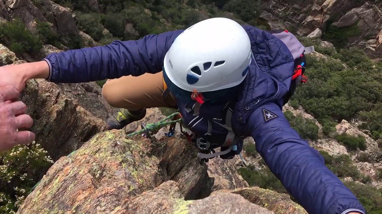 Escalade du Grand Livre au Caroux
