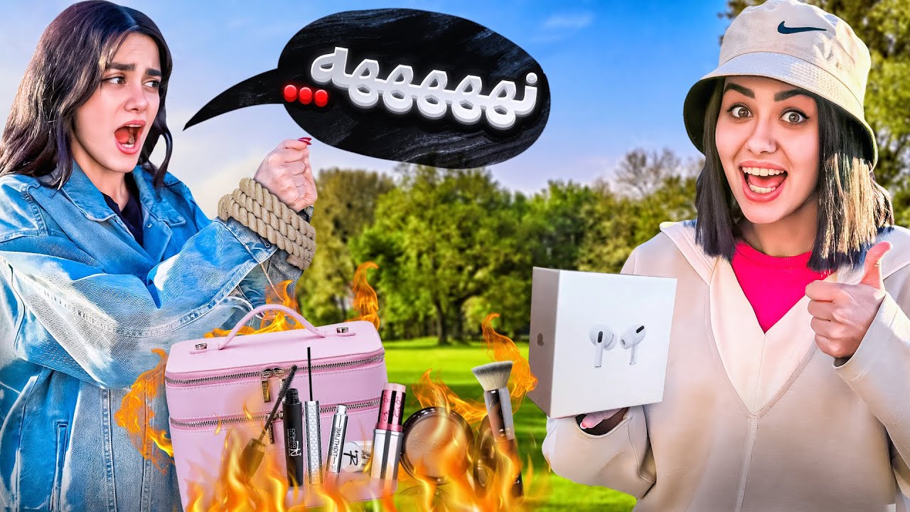 وسایل مریم رو جلو چشماش اتیش زدم😳😂