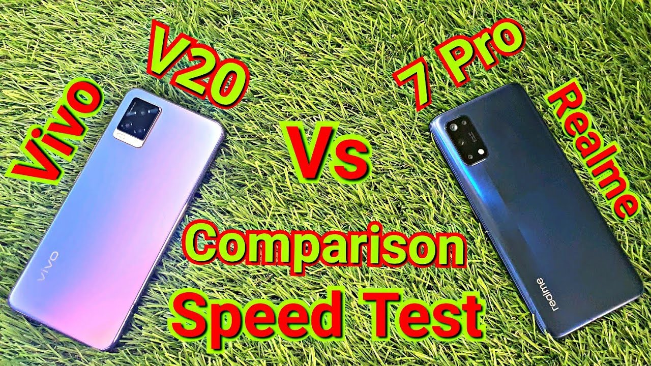 Vivo V20 vs Realme 7 Pro | Comparison And Speed Test In Hindi📱
