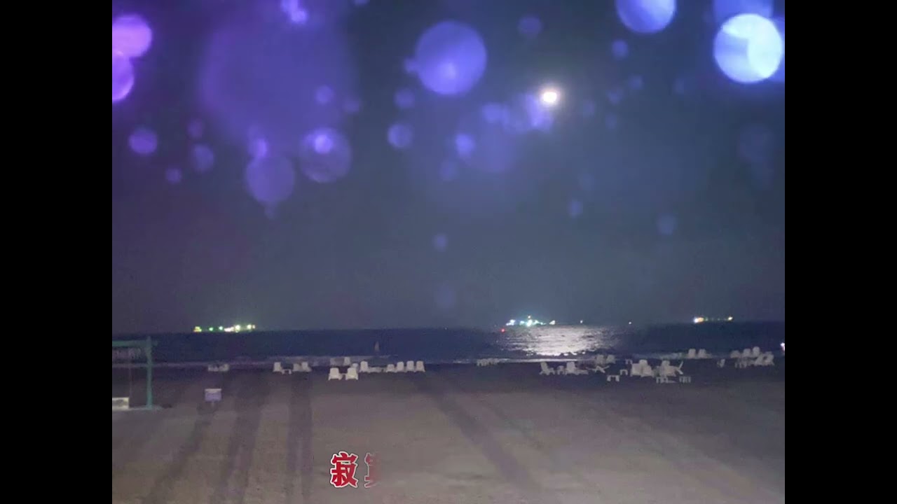 寂寞的沙灘上